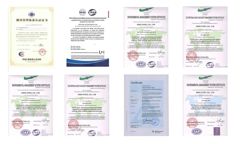GNEE LSAW Pipe certificate GNEE LSAW Pipe certificate